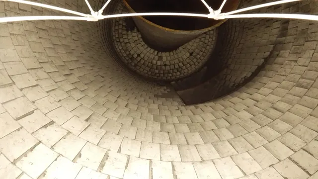 Eldfast murning inuti en högtemperaturanläggning