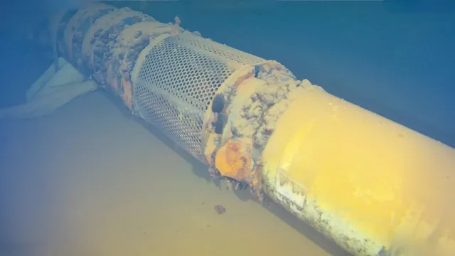 Korrosionsknölar på sugledningen i en sprinklertank
